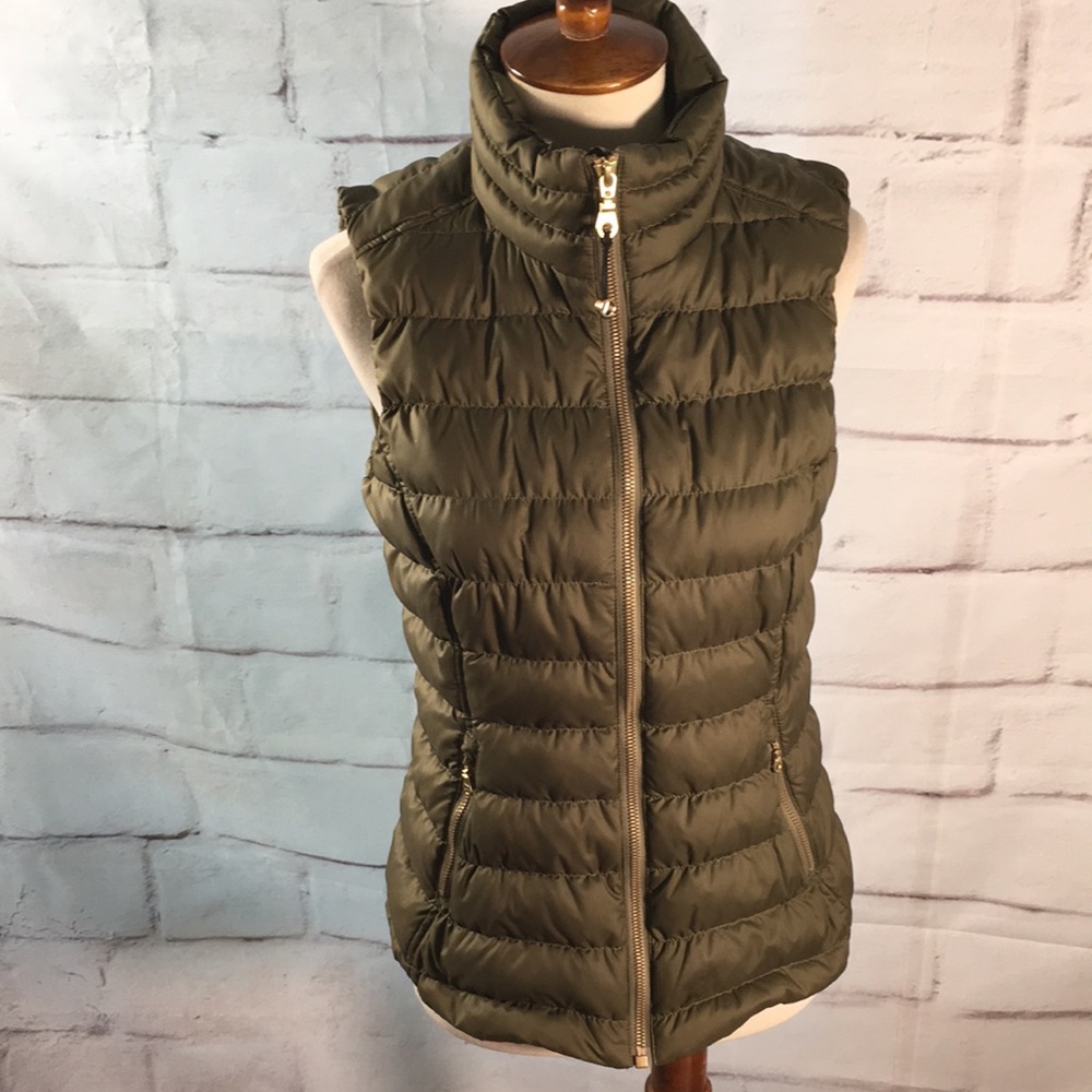 Avocado Puffer Vest Down Filled